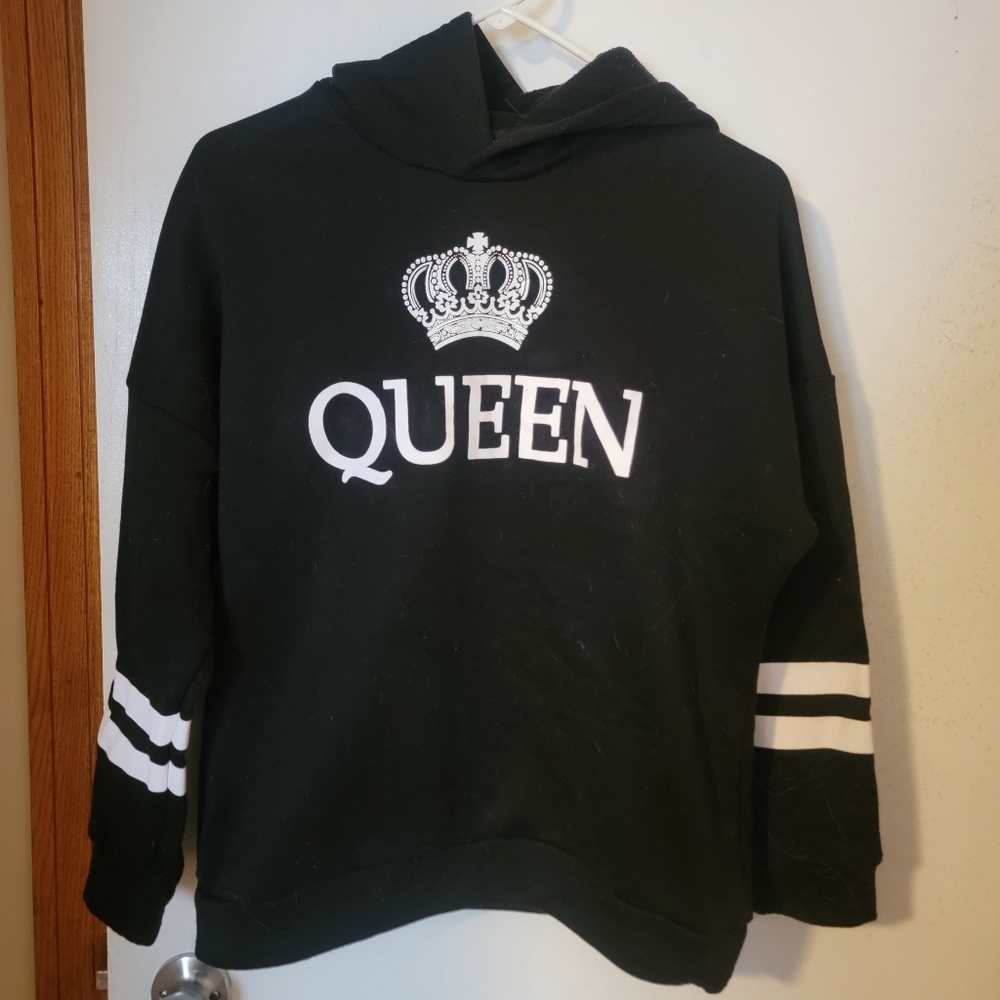 "Queen" hoodie size medium